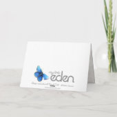 Carte de remerciement de mariage photo Dove aqua b (Dos)