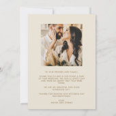 Carte de remerciement de mariage photo florale tro (Dos)