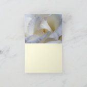 Carte de remerciement de mariage pliée avec roses  (Intérieur)