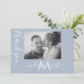 Carte de remerciement de mariage pour couples avec (Debout devant)