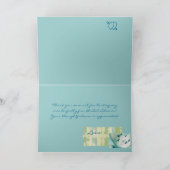 Carte de remerciement de mariage pour hôtesse de d (Intérieur)