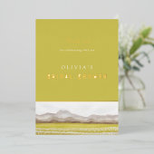 Carte de remerciement de mariage Prairies en fleur (Debout devant)