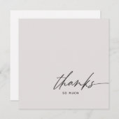 Carte de remerciement de mariage rose blush  (Devant / Derrière)