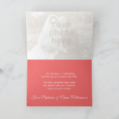 Carte de remerciement de mariage rose rouge Crocus (Intérieur)