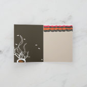 Carte de remerciement de mariage Vagues de corail  (Intérieur)