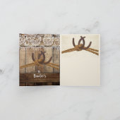 Carte de remerciement de mariage Western Country r (Intérieur)