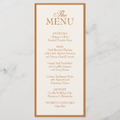 Carte de remerciement de menu de mariage minimalis (Dos)