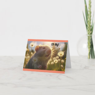 Carte de remerciement de mignonne Hamster