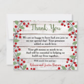 Carte de remerciement de Noël Holiday Charm II (Devant)