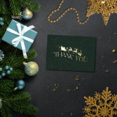 Carte de remerciement de Noël moderne flocon de ne