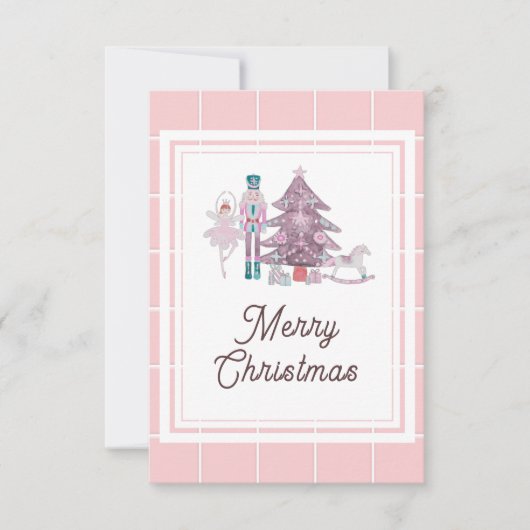 Carte de remerciement de Noël photo Casse-Noisette (Devant)