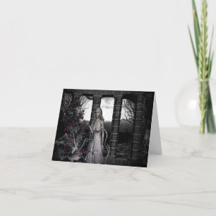 Carte de remerciement de Noël sombre