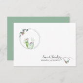 Carte de remerciement de Noël unique (Devant / Derrière)