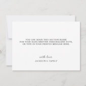 Carte de remerciement de Père Noël Elfe de Noël (Dos)