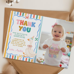 Carte de remerciement de photo d'anniversaire de l