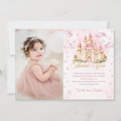 Carte de remerciement de photo d'anniversaire du c (Devant)