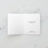 Carte de remerciement de photo de mariage avec fle (Intérieur)