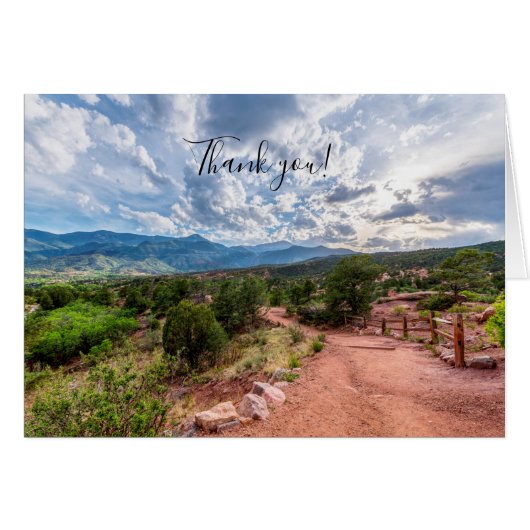 Carte de remerciement de randonnée du soir de Pike (Devant Horizontal)