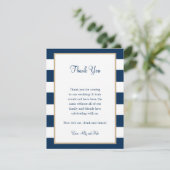 Carte de remerciement de réception de mariage (Debout devant)