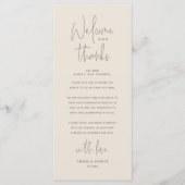 Carte de remerciement de réception de mariage Bien (Devant)