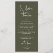 Carte de remerciement de réception de mariage mini (Devant)