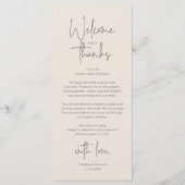 Carte de remerciement de réception de mariage mini (Devant)