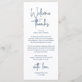 Carte de remerciement de réception de mariage mini (Devant)