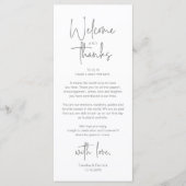 Carte de remerciement de réception de mariage mini (Devant)