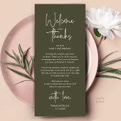 Carte de remerciement de réception de mariage mini