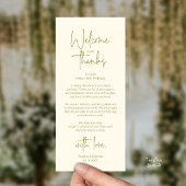Carte de remerciement de réception de mariage mini