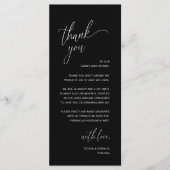 Carte de remerciement de réception de mariage mini (Devant)