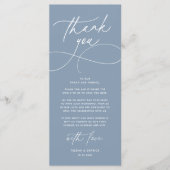 Carte de remerciement de réception de mariage mode (Devant)