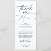 Carte de remerciement de réception de mariage mode (Devant)