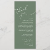 Carte de remerciement de réception de mariage roma (Devant)