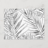 Carte de Remerciement de Réception Tropical Modern (Dos)