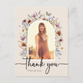 Carte de remerciement de remise de diplôme (Devant)