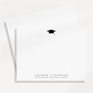 Carte de remerciement de remise de diplôme simple