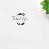 Carte de remerciement de script (Bureau)