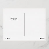 Carte de remerciement de script à main simple (Verso)