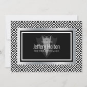 Carte de remerciement de soirée d'enterrement de v (Devant)