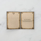 Carte de remerciement de style western en bois rus (Intérieur)