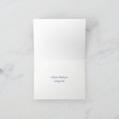 Carte de remerciement de succulentes violettes (Intérieur)