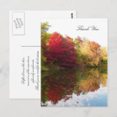 Carte de remerciement de sympathie Automne Beauté (Devant / Derrière)