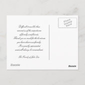 Carte de remerciement de sympathie Automne Beauté (Dos)