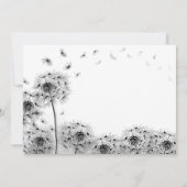 Carte de remerciement de sympathie Black & White D (Dos)