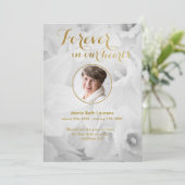 Carte de remerciement de sympathie Daffodils Gold  (Debout devant)