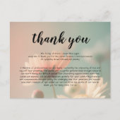 Carte de remerciement de sympathie funéraire (Devant)