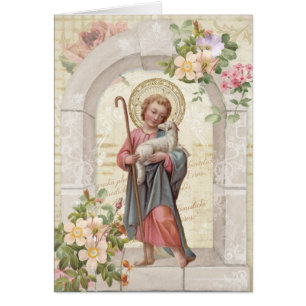 Carte de remerciement de sympathie funéraire catho