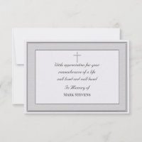 Carte de remerciement de sympathie simple (texturé