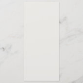 Carte de remerciement de table de mariage noir mod (Dos)